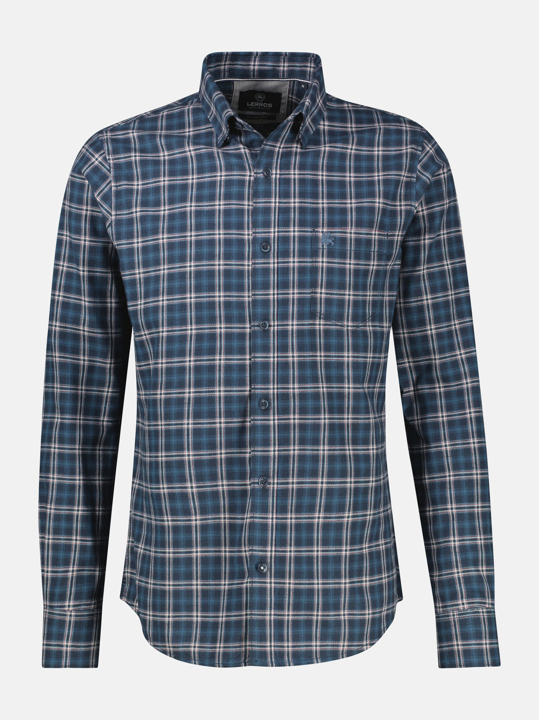 LERROS geruit herenhemd in Classic Navy - productdetail 1
