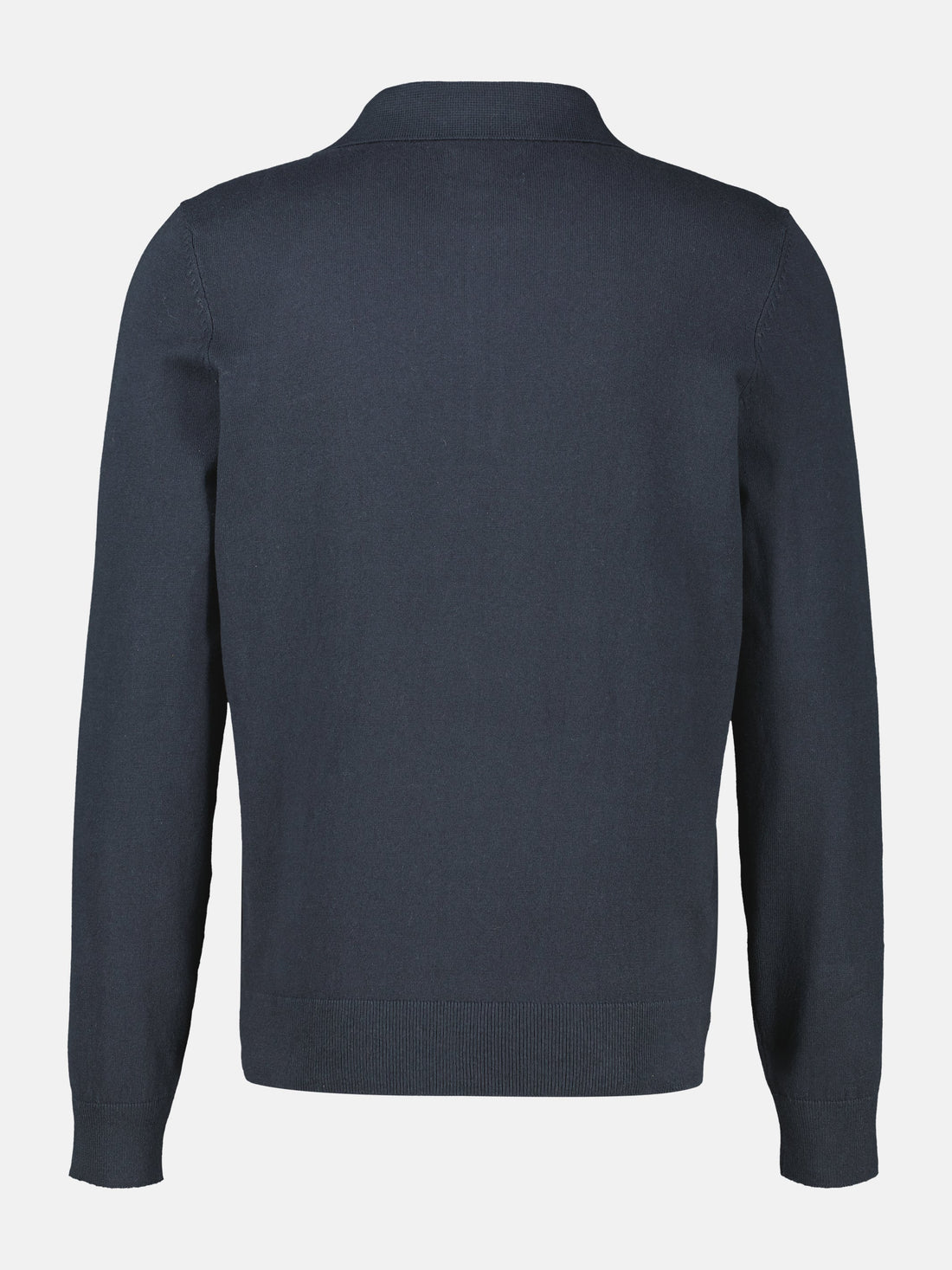 LERROS gebreide polo met lange mouwen in Classic Navy - productdetail 2