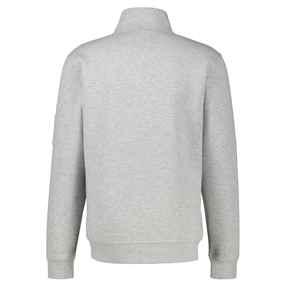 LERROS sweatshirt met troyerkraag Platinum Grey - achterzijde