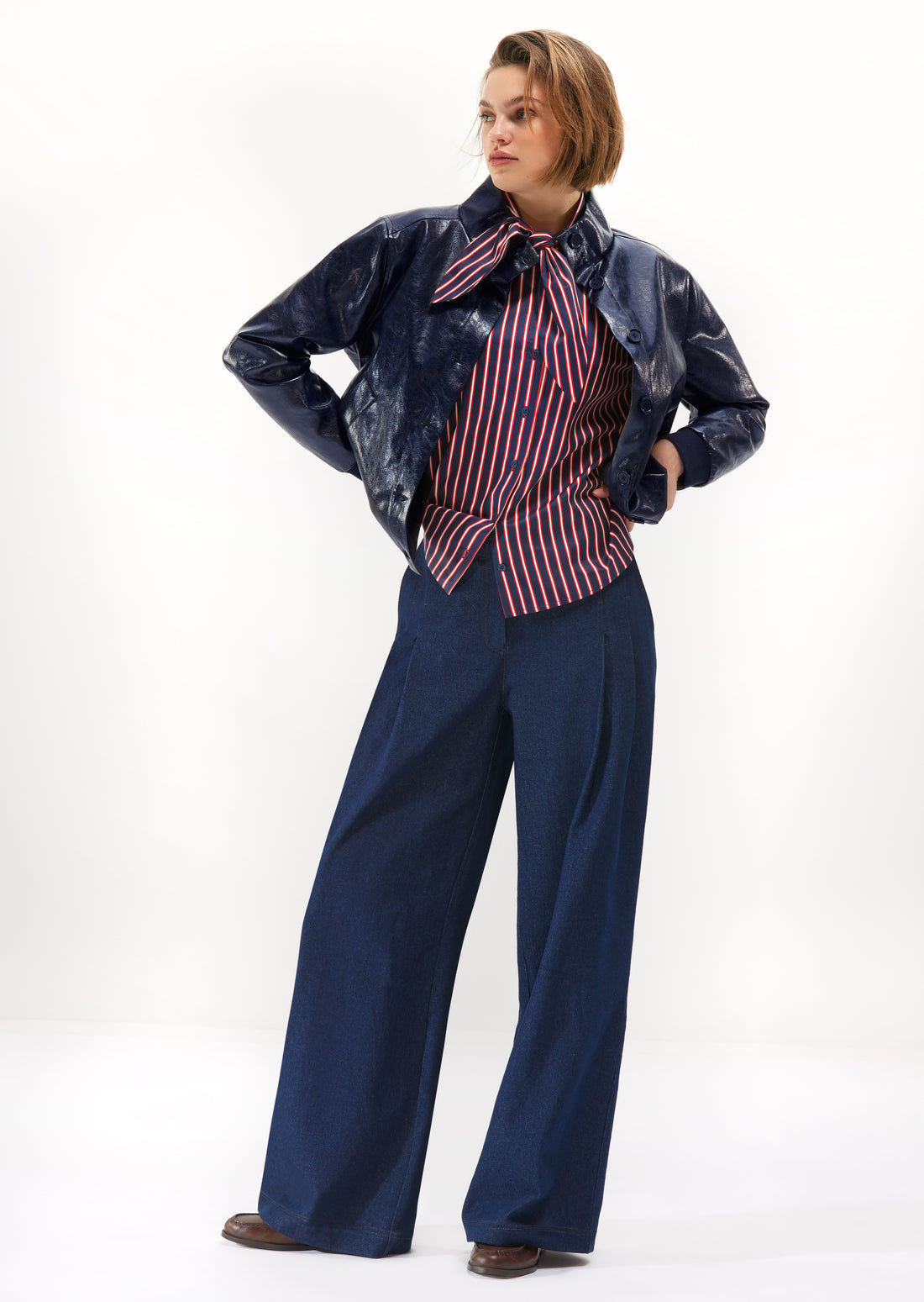 Senso ALORA damesvest in Night - open gedragen, volledige outfit